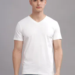 SOLACEACTIVE Men Typography Printed V-Neck Cotton Slim Fit T-shirt-picture-39