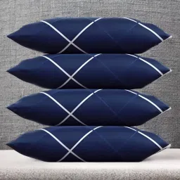 LUXURY Polyester Fibre Solid Sleeping Pillow Pack of 4-image-85