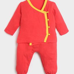 Somersault Boys Pure Cotton Jhabla & Joggers-image-52