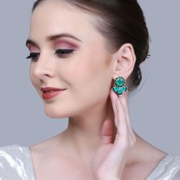 OPUS GEMS Artificial Stones Studded Circular Shaped Studs-image-81