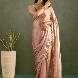 all about you Embroidered Pure Chiffon Saree-picture-24