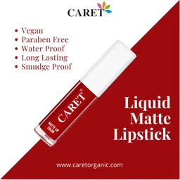 CARET ORGANIC Set Of 3 Super-Pigmented Liquid Matte Lipsticks - 2 ml Each - 5 - 7 - 3 image 5