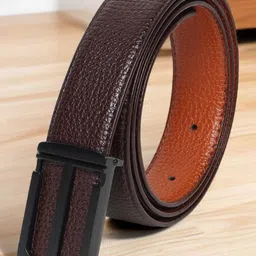 LOOPA Men Textured PU Reversible Formal Belt-picture-10