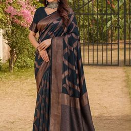 Moda Rapido Green Silk Cotton Woven Design Sarees-picture-18