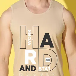 WOOSTRO Pack Of 2 Printed Combed Cotton Gym Vests VWS26(MORE RUST)(HARD RUST) image 3