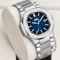 ON TIME OCTUS Men Brass Round Dial & Stainless Steel Straps Analogue Watch MT-802-43