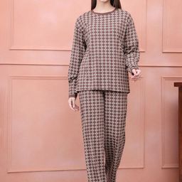 Kanvin Women Printed Round Neck Night suit-image-14