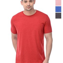 COLOR CAPITAL Unisex Pack Of 4 Solid Round Neck Cotton T-shirts-image-56