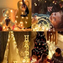 KAVYARA Yellow Rice Shape String Light image 3