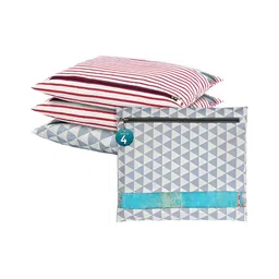 Aura Grey 4 Pieces Printed Cotton Multi-Utility Organisers-54