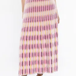 RAREISM Women Printed Flared A-Line Skirt-picture-13