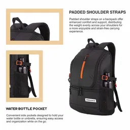 Provogue Unisex Backpack with Compression Straps image 4