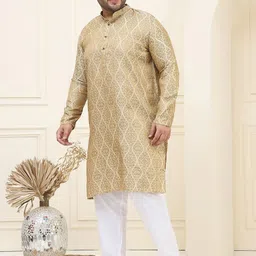 SOJANYA PLUS Men Regular Kurta with Pyjamas image 4
