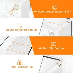 Aura Transparent Set of 6 Regular Drawer Organiser Organisers image 4
