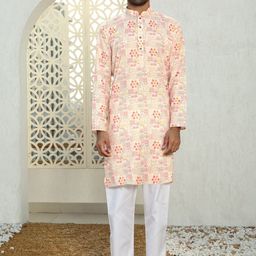 KRAFT INDIA Men Printed Thread Work Kurta-picture-22