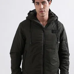 Iconic Men Camouflage Puffer Jacket-image-1
