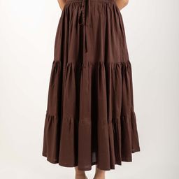 MONOMEE Women Tiered Midi Skirt-picture-12