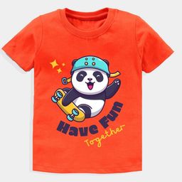 KAVEE Boys Bio Finish Graphic Printed Round Neck Cotton T-shirt-image-64