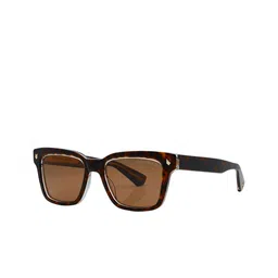 Shisen Fox Unisex Square Sunglasses with Polarised and UV Protected Lens SG188-7