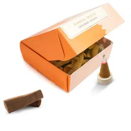 Nirmalaya Brown 40 Piece Sandalwood Dhoop Cones-image-48