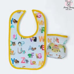 Baby Interlock Feeder Cover 125Ml/4Oz With Baby Tich Button Bib-image-78