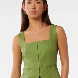 Forever New Posey Square Neck Sleeveless Waistcoat-image-64