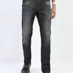 HIGHLANDER Men Straight Fit Light Fade Stretchable Jeans-image-79