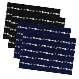 Kuber Industries 4Pcs Blue Patterned Cotton Anti-Skid Doormat-image-26