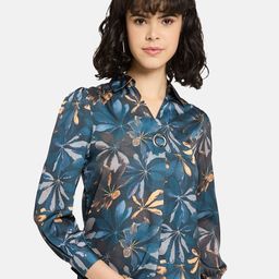 METTLE Women Floral Print Cotton Top-image-49