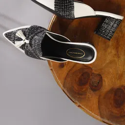 Chemistry Textured PU Block Mules-0