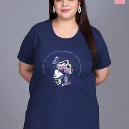 IN Love Pack of 2 Plus Size Printed LoungeT-Shirt-12