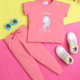 Knitting Doodles Girls Pure Cotton Printed Tracksuit-image-106