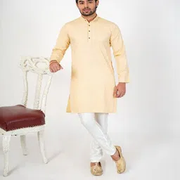 Aadi Shuddh Men Printed Straight Kurta Set-image-9