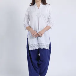 Trendzmy Women Yoke Design Regular Thread Work Kurta with Salwar-picture-13