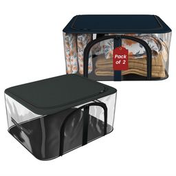 Kuber Industries Navy Blue Set of 2 Regular Drawer Organiser Organisers-18