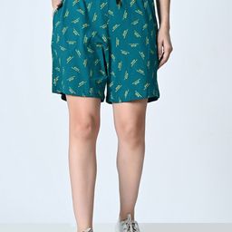 BAESD Women Printed Mid-Rise Cotton Shorts-picture-15