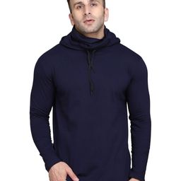 Blisstone Hooded Neck Slim Fit Cotton Casual T-shirt-picture-39
