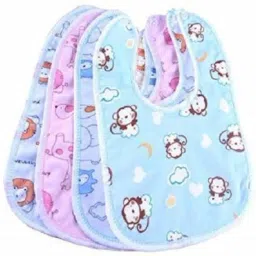 Baby Double Layered Waterproof Bibs Pack Of 4-image-89