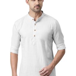 Yugnik Men Mandarin Collar Kurta-image-82