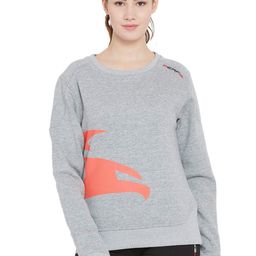 PERF Women Logo Printed Round Neck Pullover Sweatshirt-image-37