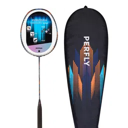PERFLY By Decathlon Navy Blue Wooden Badminton Racquets-image-23