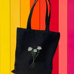 the sack co Black Canvas Tote Bag-image-21