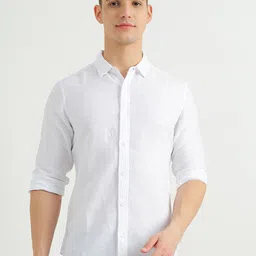 United Colors of Benetton Cotton Spread Collar Shirt-picture-47