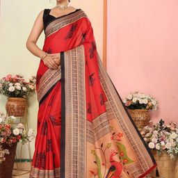 Lookmark Ethnic Motifs Printed Saree-image-55