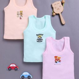 Redden Infant Boys Pack Of 3 Printed Cotton Innerwear Vests R2-W66-BOYS-VEST-image-14