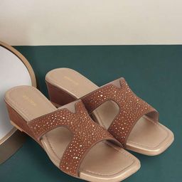 Anouk Embellished Party Wedge Sandals-9
