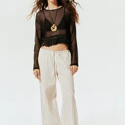 H&M Denim Drawstring Trousers-image-91