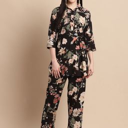 Pistaa Women  Printed Cotton Tunic With Trousers Co-Ords-image-48