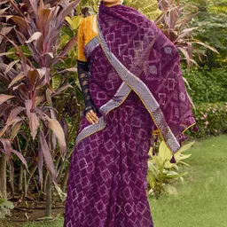 Pandadi Saree Women Geometric Printed Poly Chiffon Sarees-picture-18