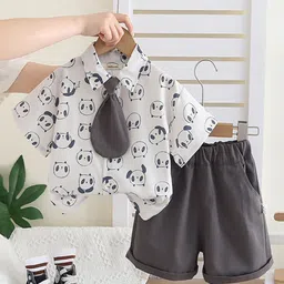 INCLUD Boys Printed Shirt with Shorts-30